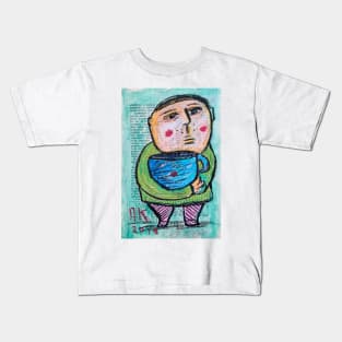 Boy with cup Kids T-Shirt